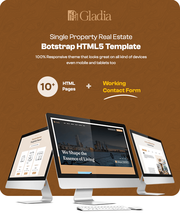 Gladia Single Property Real Estate HTML Template