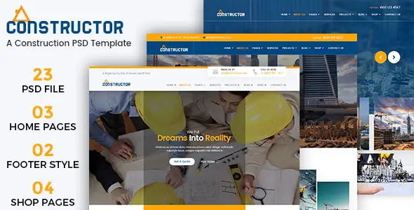 Constructor - A Construction Building PSD Template | Themeforest