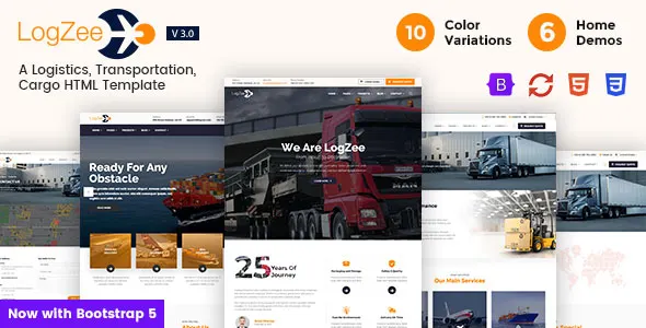 Logzee | Logistics, Transportation, Cargo HTML Template | Themeforest