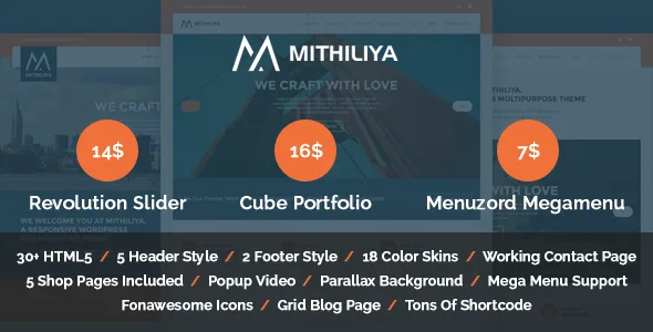 Mithiliya Multipurpose Responsive HTML Template | Themeforest