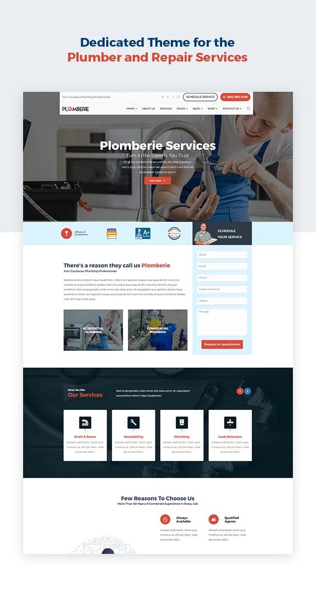 Plomberie | Plumber and Construction HTML Template | Themeforest