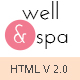 well&spa Responsive Spa/Beauty Single Page Template