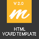 Mendy Personal Vcard/Resume HTML5 Template