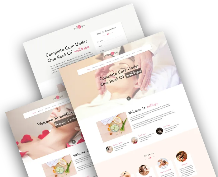 well&spa Responsive Spa/Beauty Single Page Template